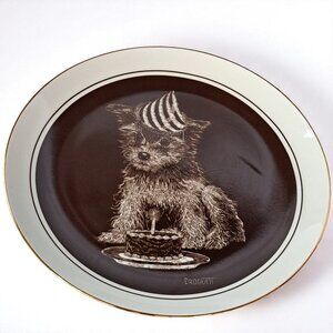 Puppy Dog Plate First Birthday Series Puppy's World By Droguett Limited Edition